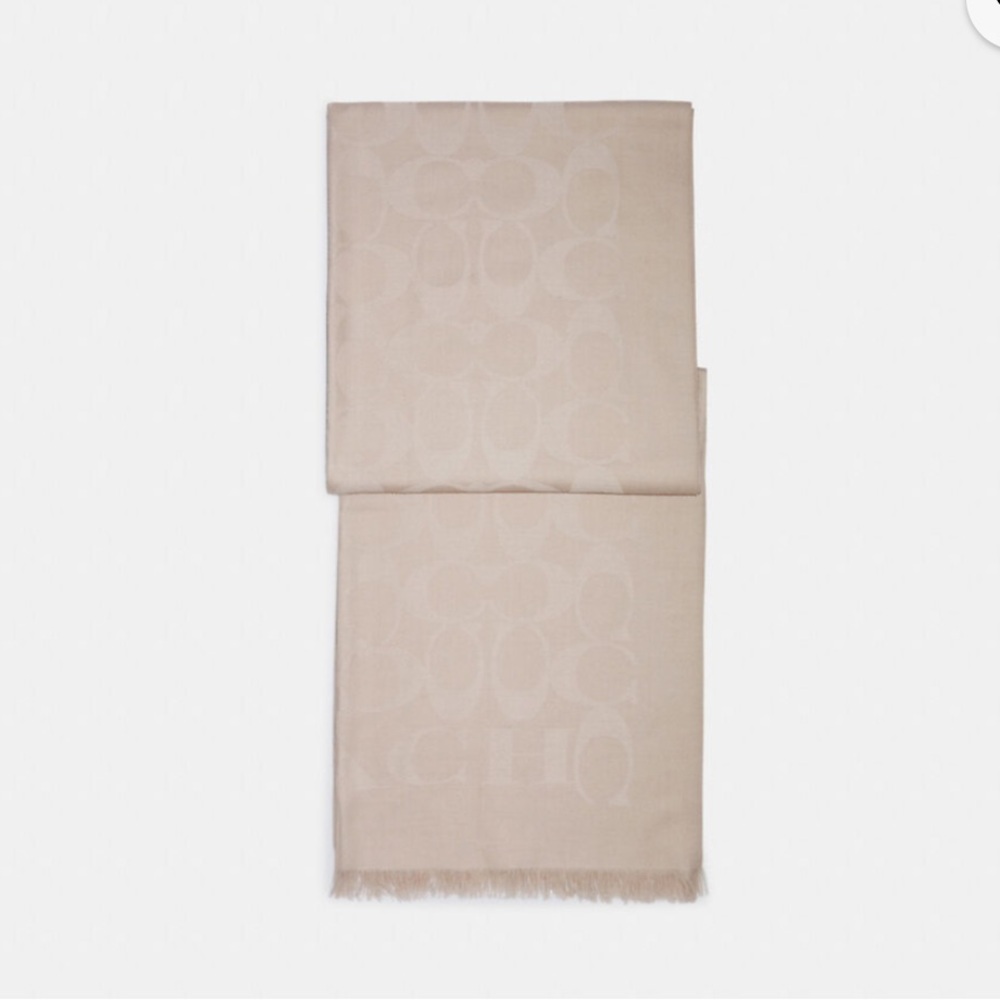 COACH SIGNATURE WRAP - OATMEAL